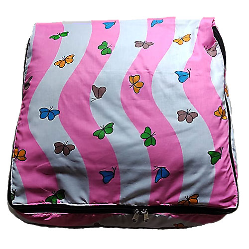 Saree Cover / Clothes Storage Bag / Wardrobe Organizer - Kora Cotton