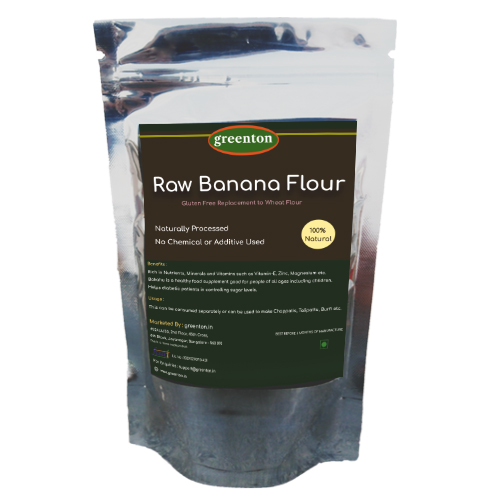 Raw Banana Flour | Gluten Free Green Banana Flour | Naturally Processed  Superfood | Bakahu