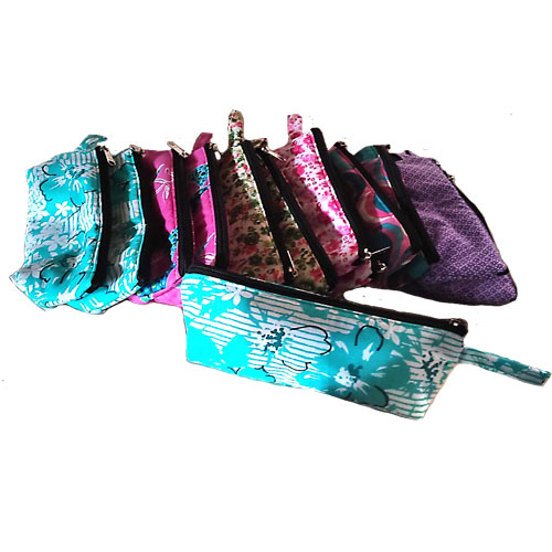Cotton Zipper Pouches for Pen / Pencil - Pack of 10